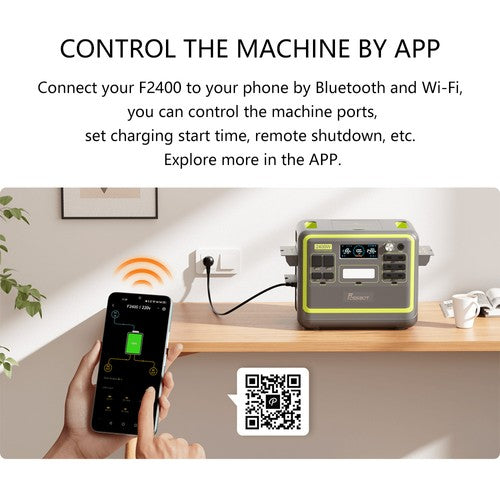 FOSSiBOT F2400 Portable Power Station, 2048Wh LiFePO4 Battery 2400W Output Solar Generator FOSSiBOT F2400 Portable Power Station, 2048Wh LiFePO4 Battery 2400W Output Solar Generator
